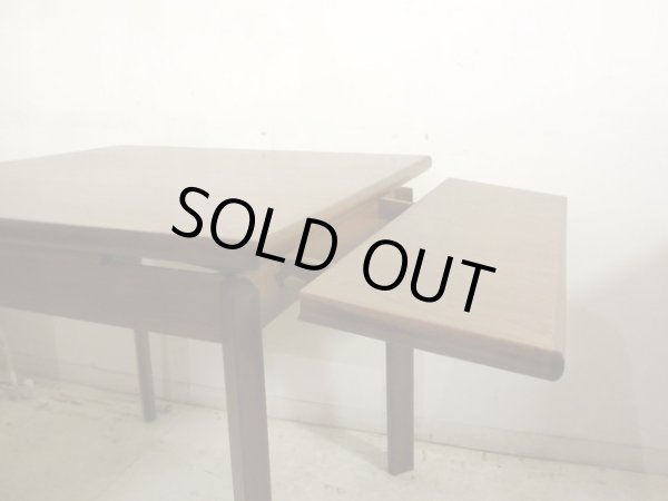 画像7: 深い木味のエクステンションダイニングテーブル 