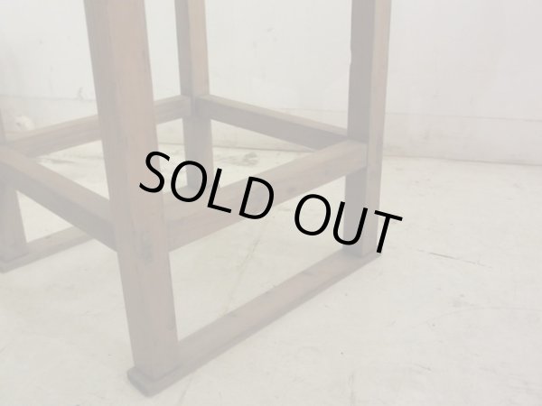 画像8: アンティーク 乾いた木味の小さな花台