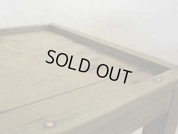 画像5: アンティーク 乾いた木味の小さな花台