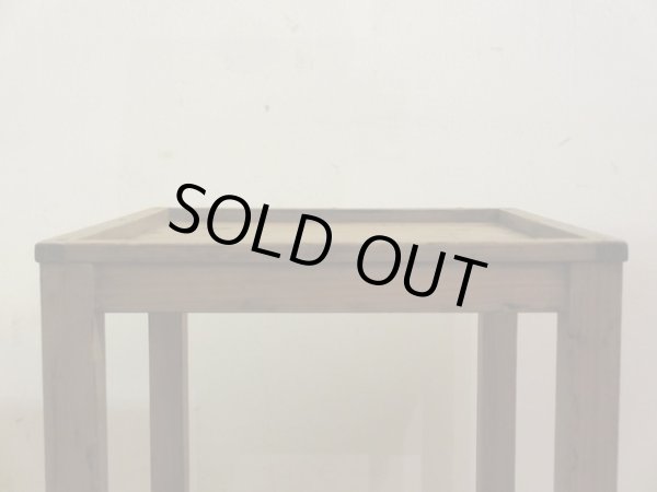 画像3: アンティーク 乾いた木味の小さな花台