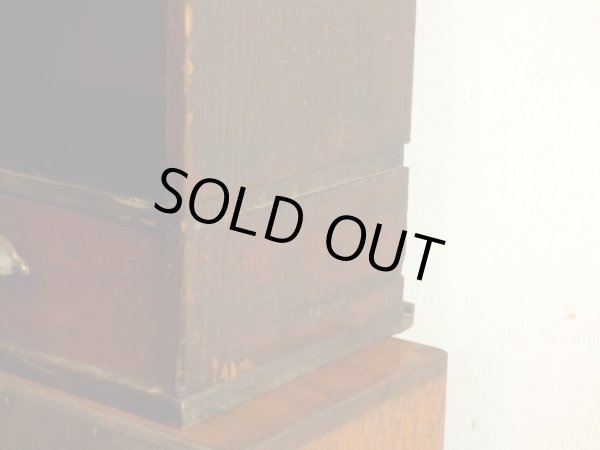 画像9: アンティーク 2杯引出し付き収納棚