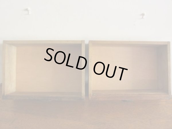 画像13: アンティーク 2杯引出し付き収納棚