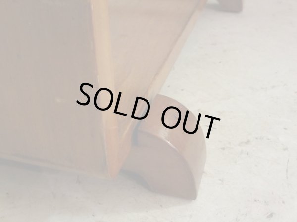 画像12: ヴィンテージ 明るい木味のサイドテーブル