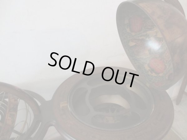 画像4: ヴィンテージ 地球儀ボトルワゴン バーキャビネット 大航海時代