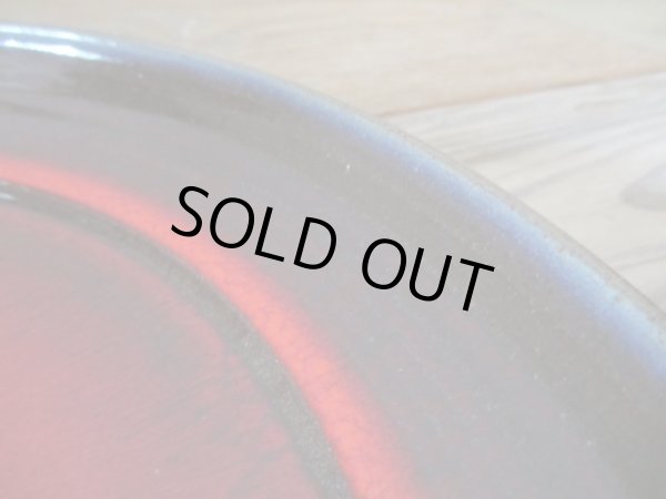 画像5: ヴィンテージ ドイツ製の赤い大皿