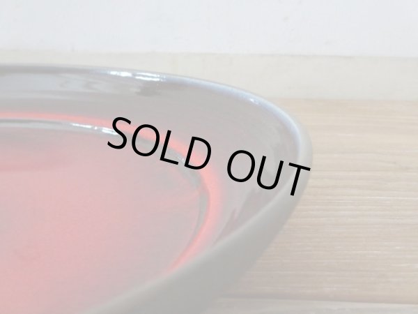 画像3: ヴィンテージ ドイツ製の赤い大皿