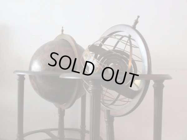 画像2: ヴィンテージ 地球儀ボトルワゴン バーキャビネット 大航海時代