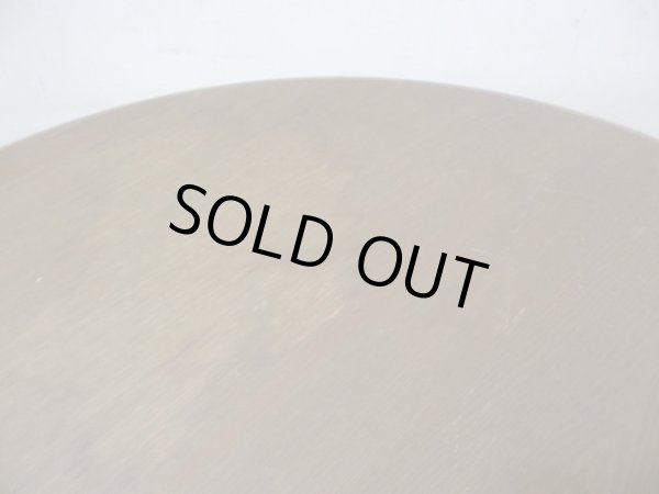 画像10: アンティーク ナラ無垢材 ラウンドコーヒーテーブル