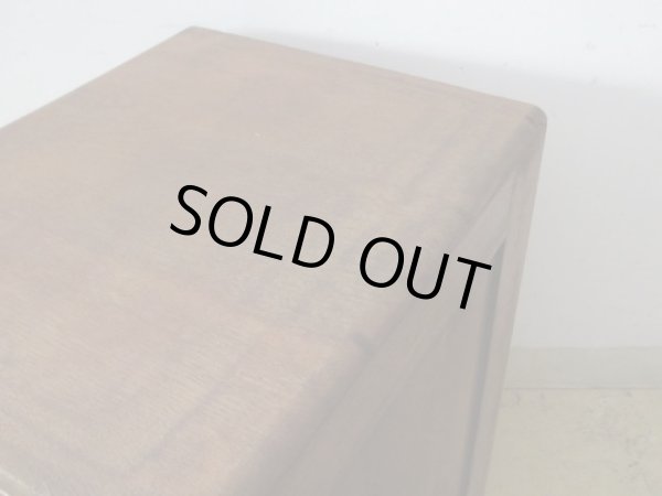 画像9: アンティーク ナラ材5杯小引出し ネームプレート付 A4