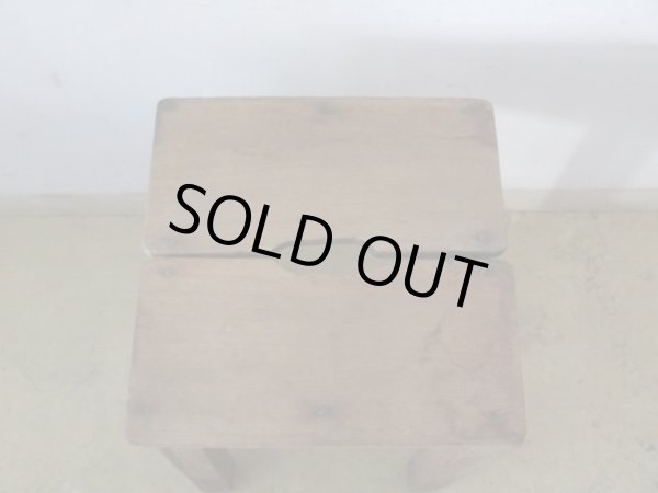 画像6: アンティーク 寂びた角椅子 スツール