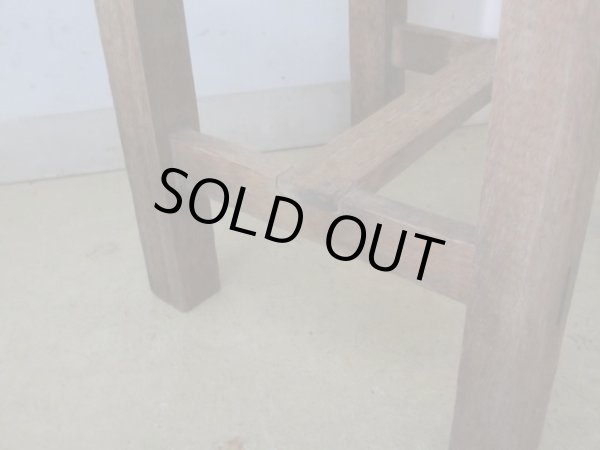 画像13: アンティーク 寂びた角椅子 スツール