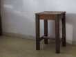 画像1: アンティーク 寂びた角椅子 スツール