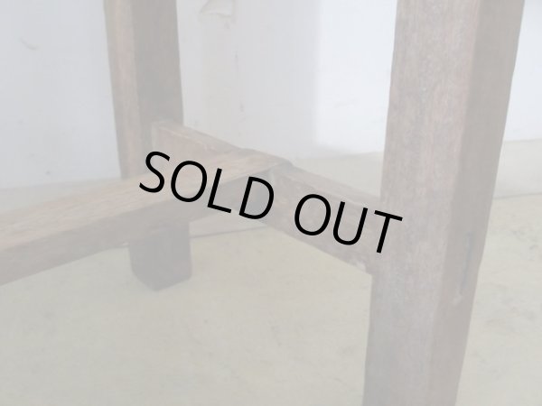 画像12: アンティーク 寂びた角椅子 スツール