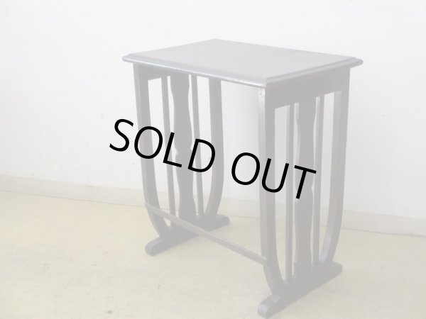 画像5: アンティーク 古い洋館 桜材のサイドテーブル