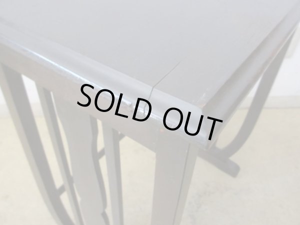 画像11: アンティーク 古い洋館 桜材のサイドテーブル