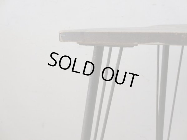 画像7: 歪んだアンティーク一枚板の鉄脚テーブル