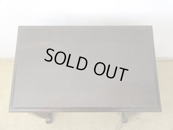 画像6: アンティーク 古い洋館 桜材のサイドテーブル