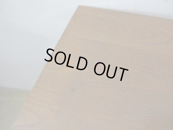 画像8: ヴィンテージ 明るい木味の平机 デスク