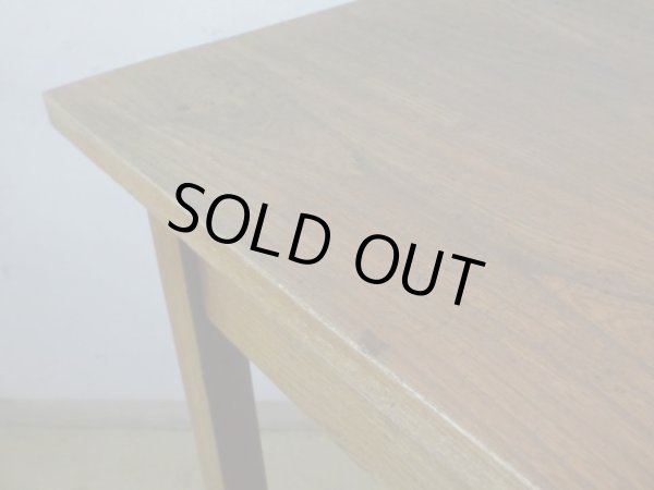 画像10: ヴィンテージ 明るい木味の平机 デスク