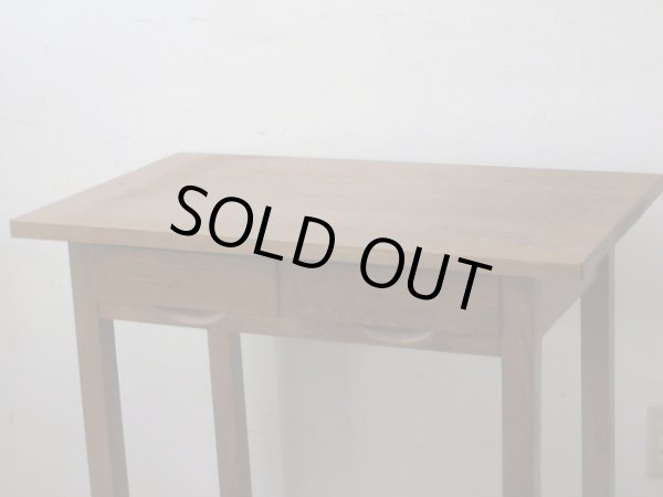 画像7: ヴィンテージ 明るい木味の平机 デスク