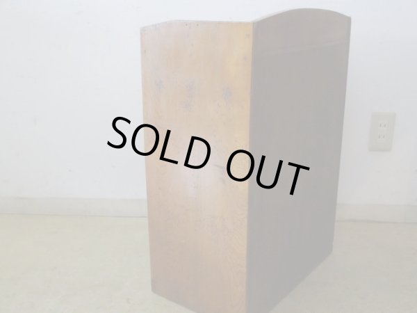 画像6: アンティーク 引出し付 木製書類棚 カルテケース