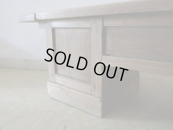 画像12: アンティーク 乾いた木質のローボード 文机