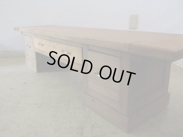 画像4: アンティーク 乾いた木質のローボード 文机