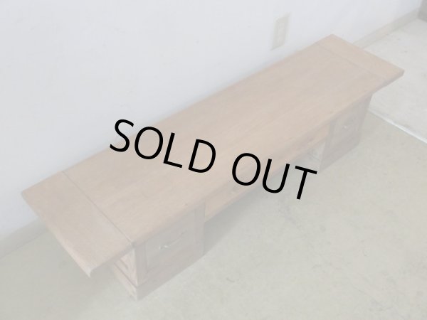 画像3: アンティーク 乾いた木質のローボード 文机