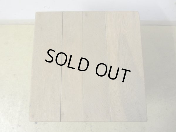 画像3: ヴィンテージ 枯れた木肌の図工椅子 スツール (3)