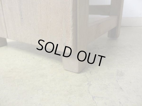 画像11: ヴィンテージ 枯れた木肌の図工椅子 スツール (1)