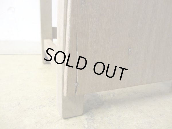 画像7: ヴィンテージ 枯れた木肌の図工椅子 スツール (3)