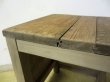 画像10: ヴィンテージ 枯れた木肌の図工椅子 スツール (4)