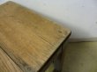 画像5: ヴィンテージ 枯れた木肌の図工椅子 スツール (4)