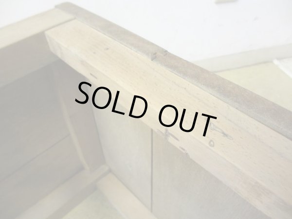 画像8: ヴィンテージ 枯れた木肌の図工椅子 スツール (1)