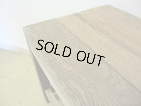 画像4: ヴィンテージ 枯れた木肌の図工椅子 スツール (4)