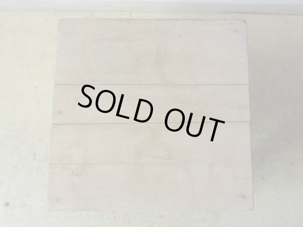 画像3: ヴィンテージ 枯れた木肌の図工椅子 スツール (2)