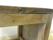 画像7: ヴィンテージ 枯れた木肌の図工椅子 スツール (4)