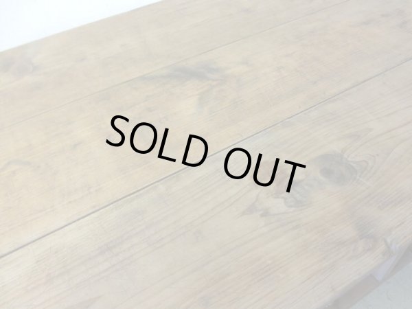 画像9: アンティーク 乾いた木肌の素朴な作業台 陳列台