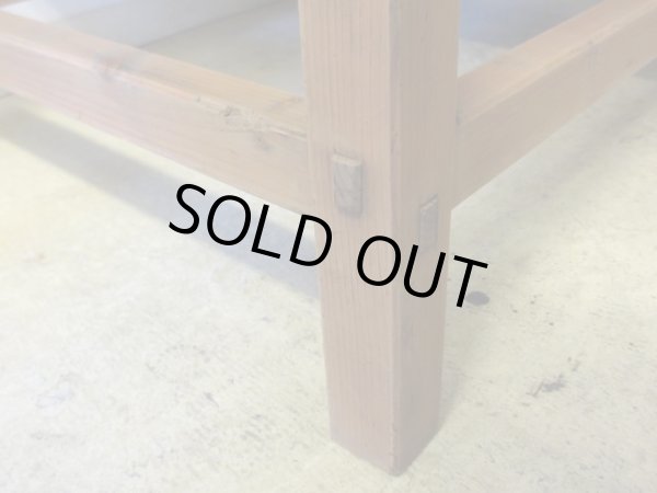 画像15: アンティーク 乾いた木肌の素朴な作業台 陳列台