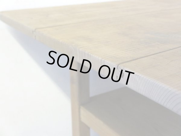 画像10: アンティーク 乾いた木肌の素朴な作業台 陳列台