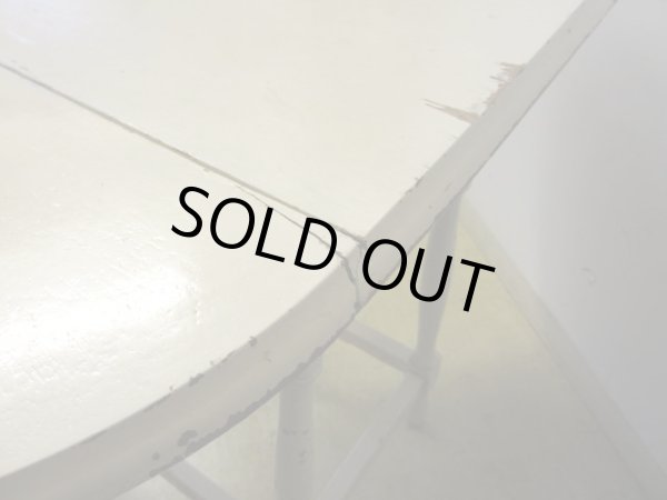 画像6: アンティーク 白く塗られたバタフライテーブル 