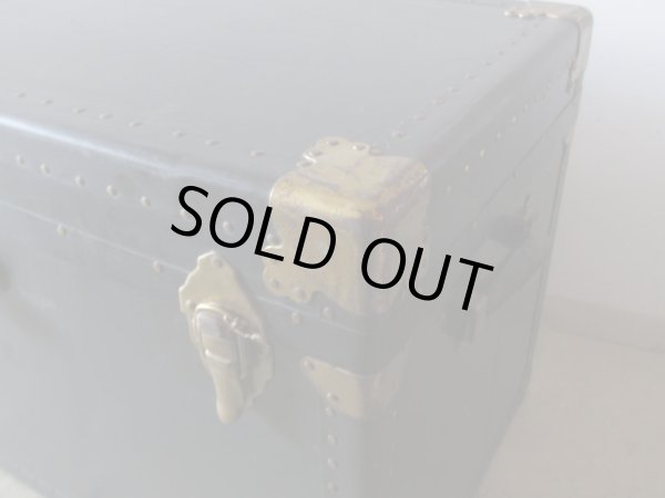 画像8: アンティーク 大型トランク 船箱 (1)