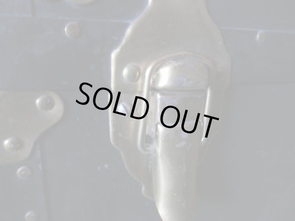 画像13: アンティーク 大型トランク 船箱 (1)