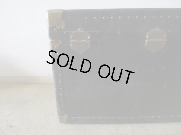 画像12: アンティーク 大型トランク 船箱 (1)