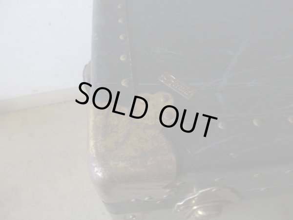 画像6: アンティーク 大型トランク 船箱 (1)