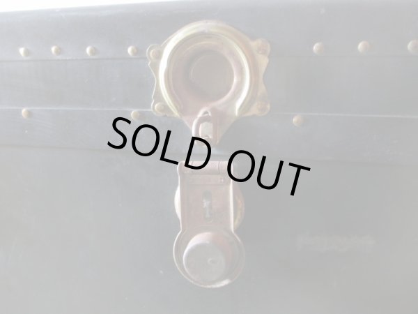 画像9: アンティーク 大型トランク 船箱 (1)