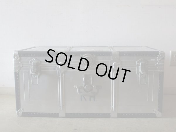 画像2: アンティーク 大型 アルミトランク (2)