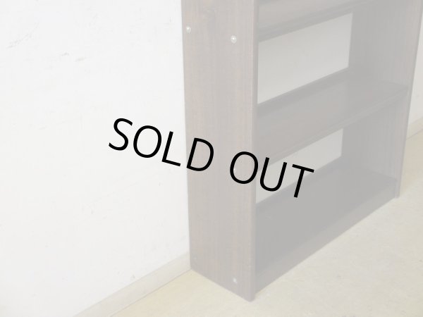 画像7: アンティーク ラワン無垢材の本棚 茶