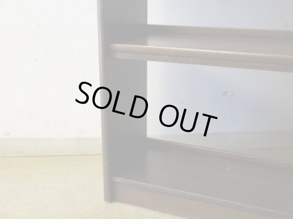 画像12: アンティーク ラワン無垢材の本棚 茶