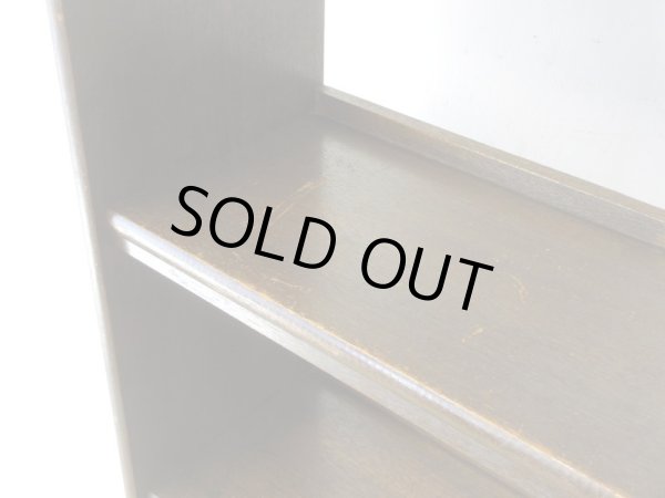 画像9: アンティーク ラワン無垢材の本棚 茶